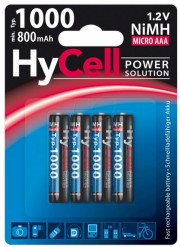 4 бр. презареждащи батерии ANSMANN, 800 mAh, Германия, 4хААА, NiMH, 1,2V