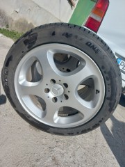 4 бр. гуми Continental 235/45 R 17, джанти, болтове за Mercedes